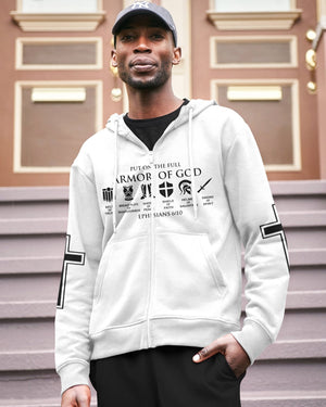 My Soul Is Protected By The Armor Of God All Over Print Zip Hoodie
