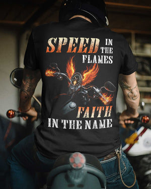 Speed In The Flames All Over Print T-Shirt