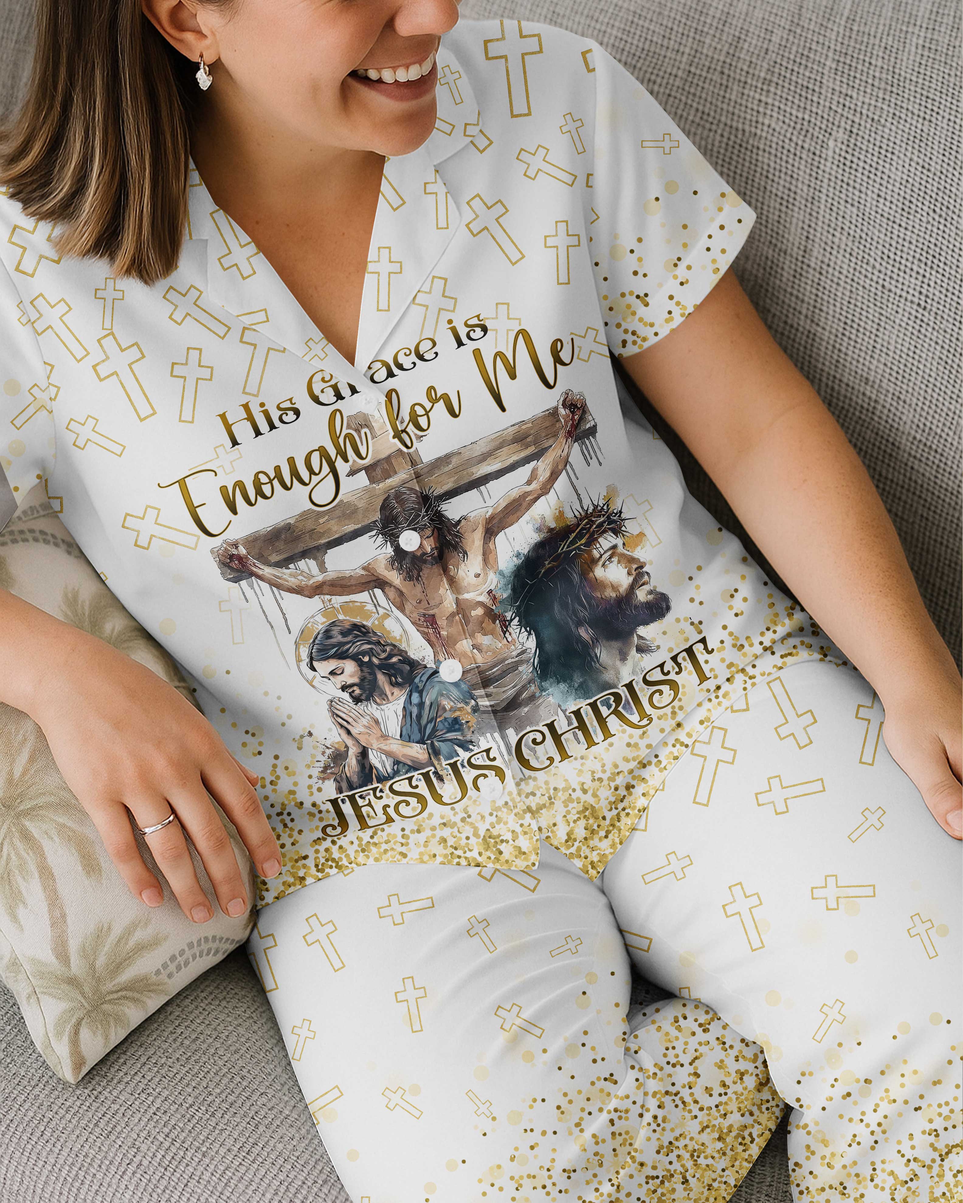 His Grace Is Enough For Me All Over Print Pajamas