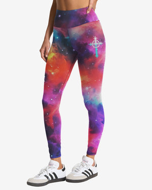 They Will Soar On Wings Like Eagles All Over Print Leggings