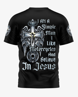 I Am A Simple Man All Over Print T-Shirt