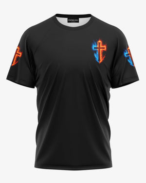 He Died For Me I Ride For Him All Over Print T-Shirt