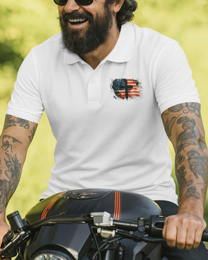 Riding Free Under God's Wide Sky All Over Print Polo