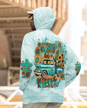 Jesus Take The Wheel All Over Print Hoodie