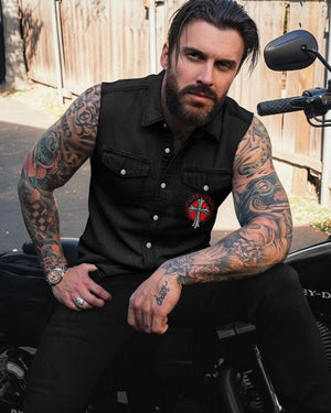 Heaven's Outlaws Sleevesless Denim Shirt