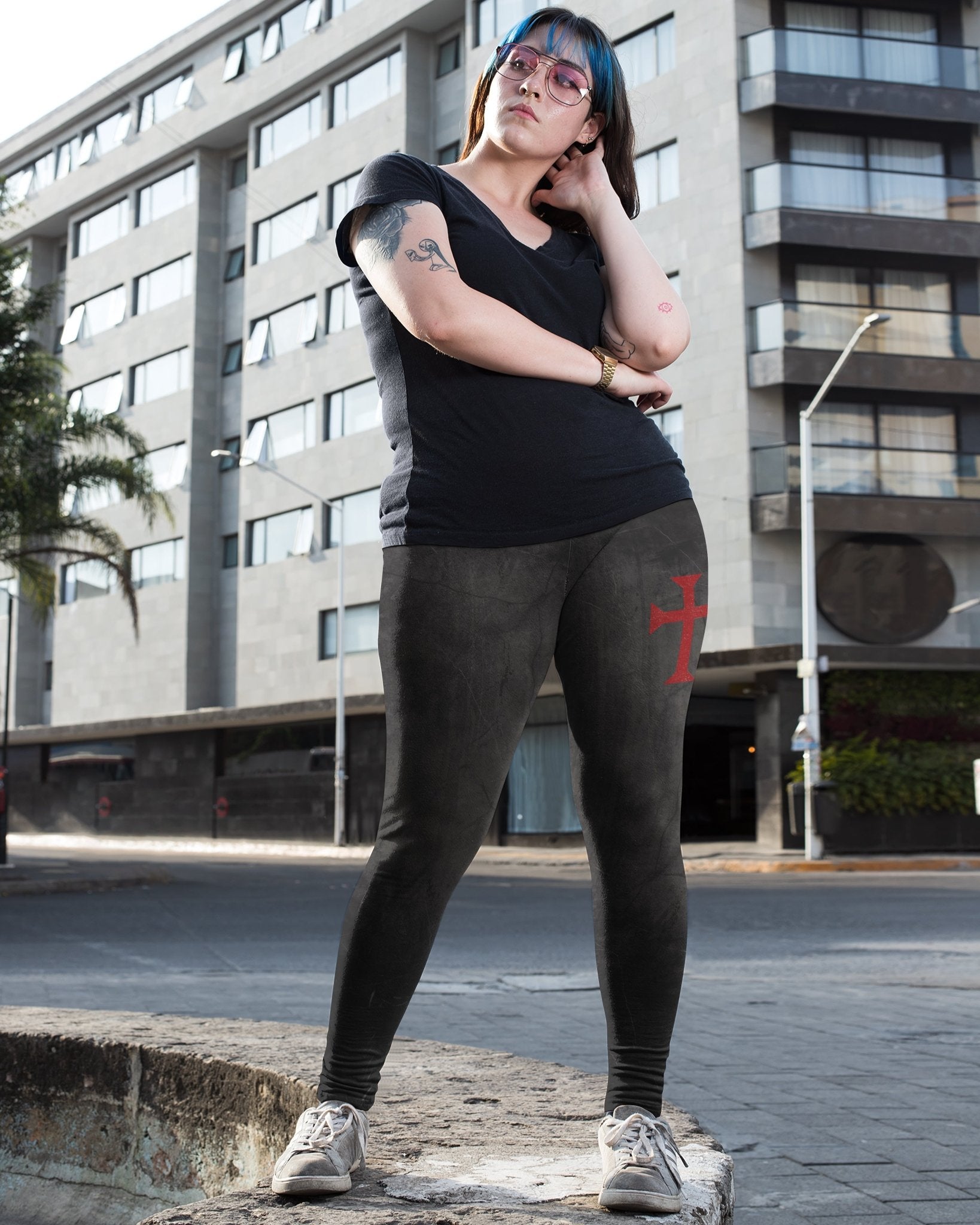 Let Your Faith Be Bigger Than Your Fear All Over Print Leggings