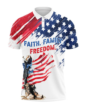 Blessed Are The Defenders Of Liberty All Over Print Polo
