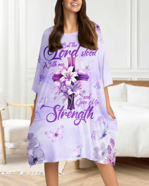 But The Lord Stood With Me All Over Print Sleep Tee