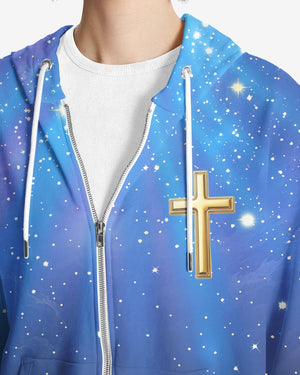 Faith Can Move Mountains All Over Print Zip Hoodie