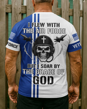 I Flew With The Air Force All Over Print T-Shirt