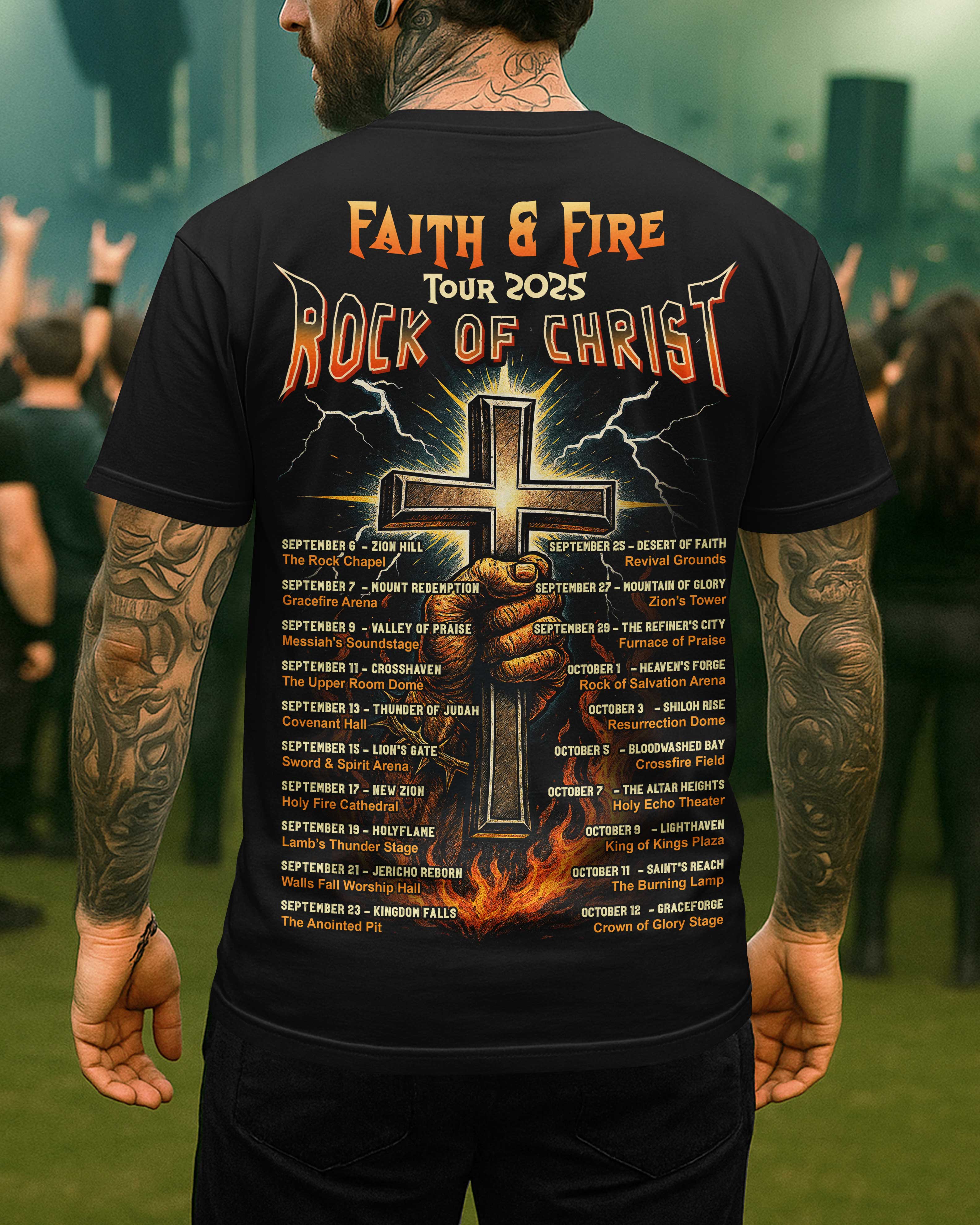 Faith And Fire Tour 2025 Shirt