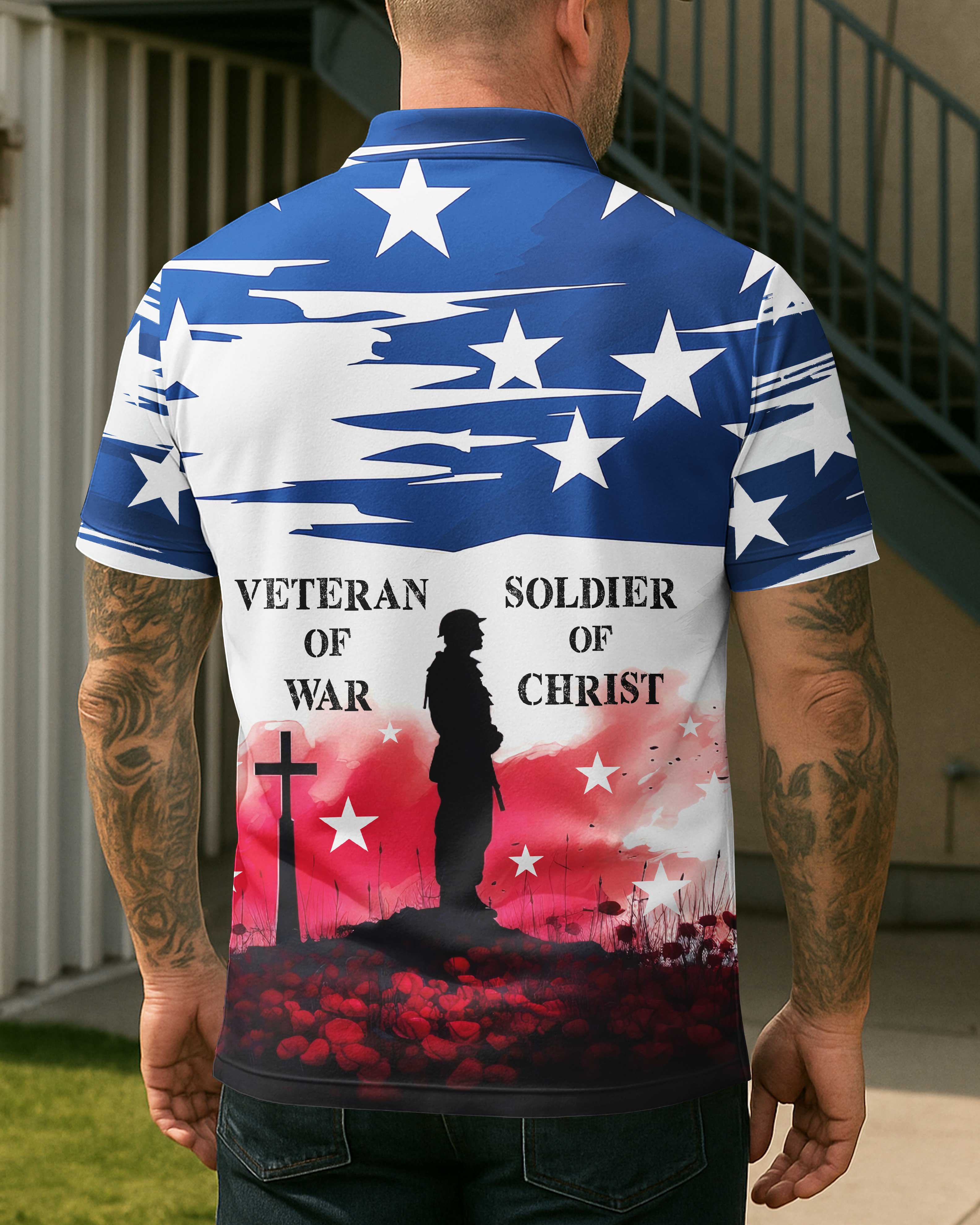 Veteran Of War All Over Print Polo