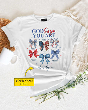 God Says You Are Chosen Loved Forgiven Redeemed Free Beautiful T-Shirt