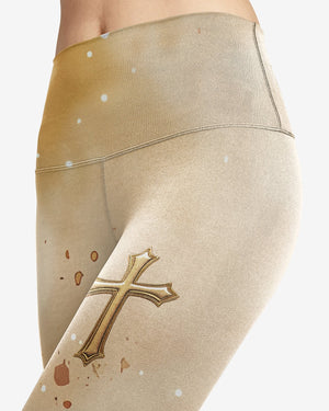 Behold The Lion Of The Tribe Of Judah Has Triumphed All Over Print Leggings