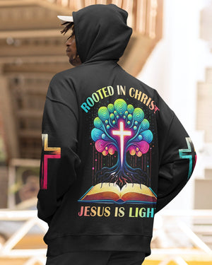 Rooted In Christ Jesus Is Light All Over Print Zip Hoodie