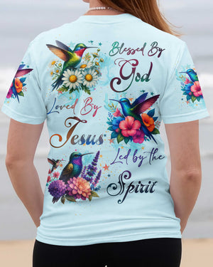 Blessed By God Loved By Jesus Led By The Spirit Shirt