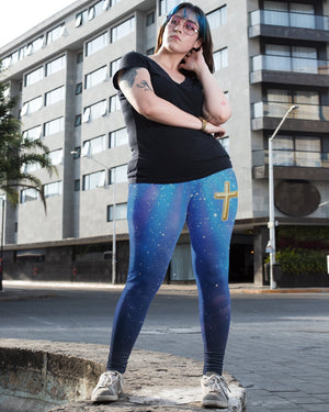 Faith Can Move Mountains All Over Print Leggings