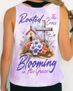 Rooted In The Cross Blooming In His Grace Shirt