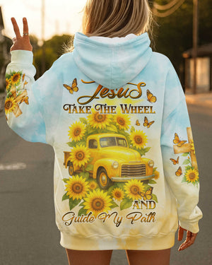 Jesus Take The Wheel And Guide My Path All Over Print Hoodie