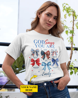 God Says You Are Chosen Loved Forgiven Redeemed Free Beautiful T-Shirt