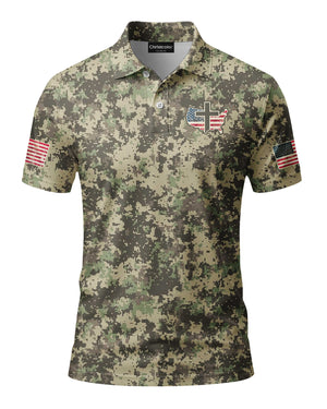 No Weapon Formed Shall Prosper All Over Print Polo