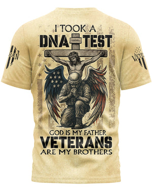 I Took A Dna Test God All Over Print T-Shirt