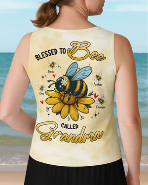 Blessed To Bee Called Grandma V-neck Tank Top