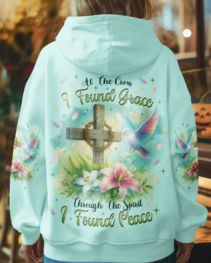 At the Cross I found Grace Through The Spirit I found Peace Shirt