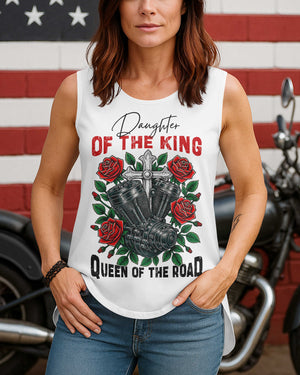 Daughter Of The King Cut Out Wrap Back Tank Top