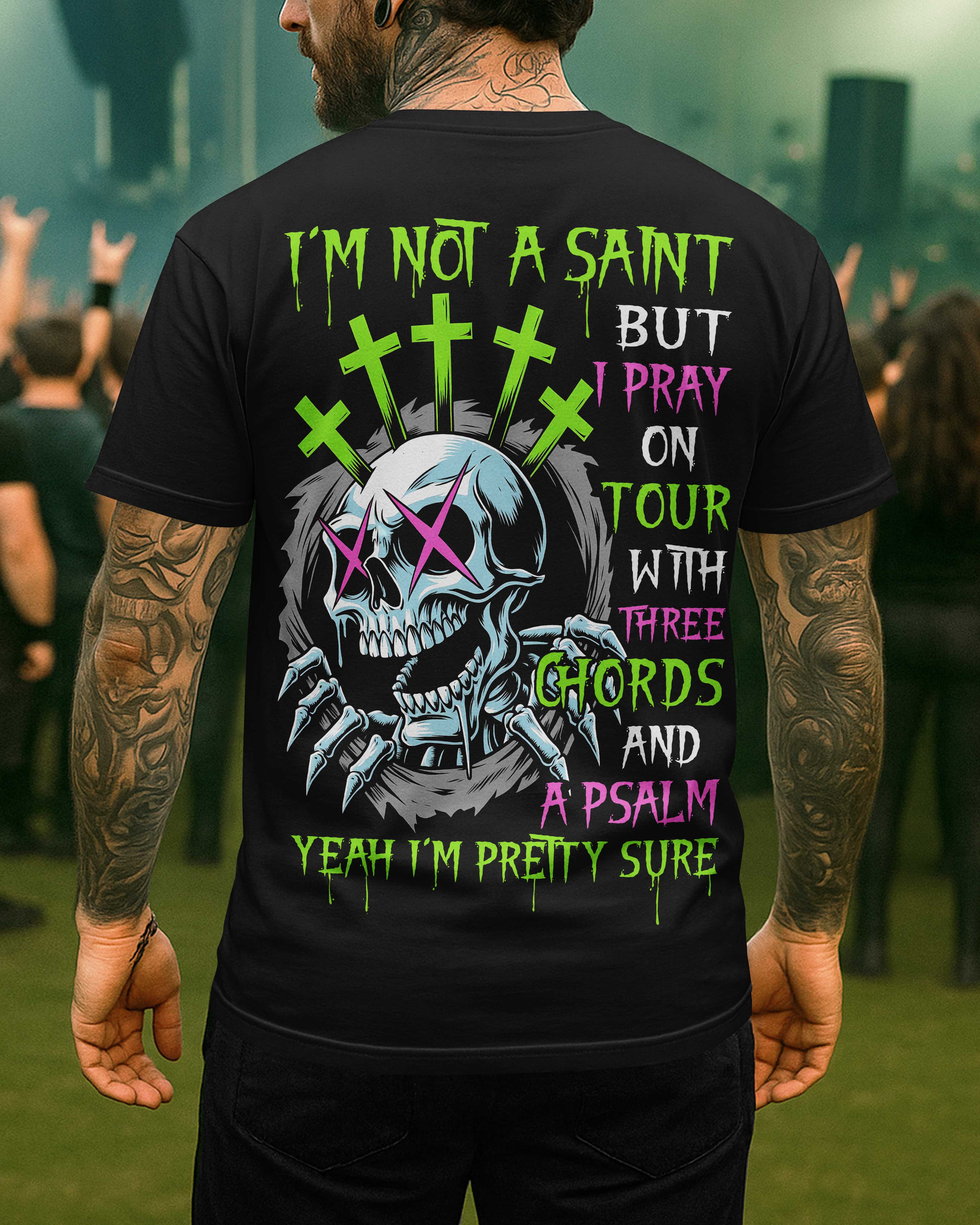 I'm Not A Saint All Over Print T-Shirt
