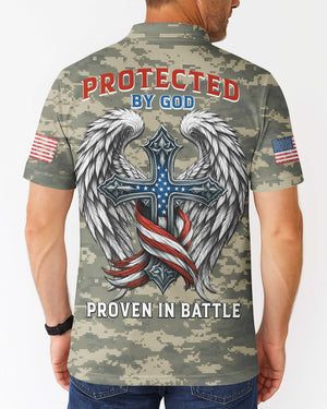 Protected By God All Over Print Polo