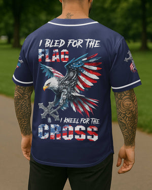 I Bled For The Flag I Kneel For The Cross Shirt
