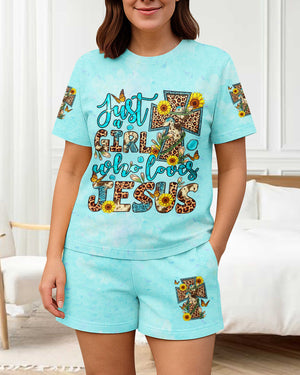 Just A Girl Who Loves Jesus All Over Print Summer Set