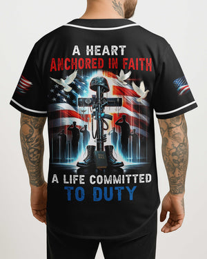A Heart Anchored In Faith All Over Print Jersey