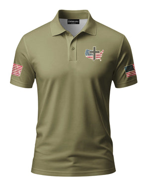 No Weapon Formed Shall Prosper All Over Print Polo