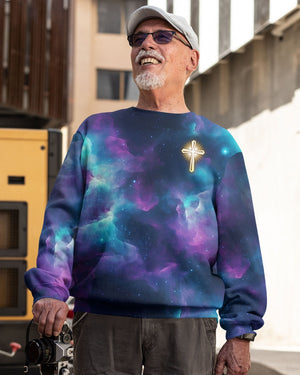 For We Walk By Faith Not By Sight All Over Print Sweater