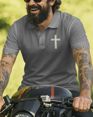 My Faith Is Louder Than My Exhaust All Over Print Polo