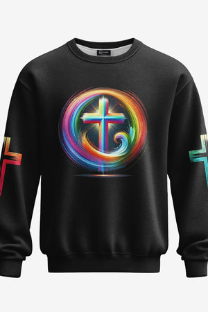Rooted In Christ Jesus Is Light All Over Print Sweater