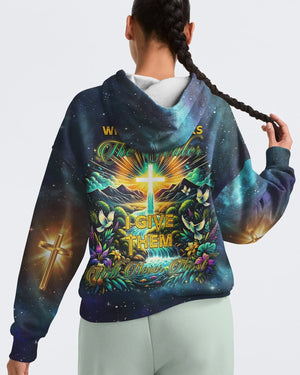 Whoever Drinks The Water I Give Them Will Never Thirst All Over Print Hoodie