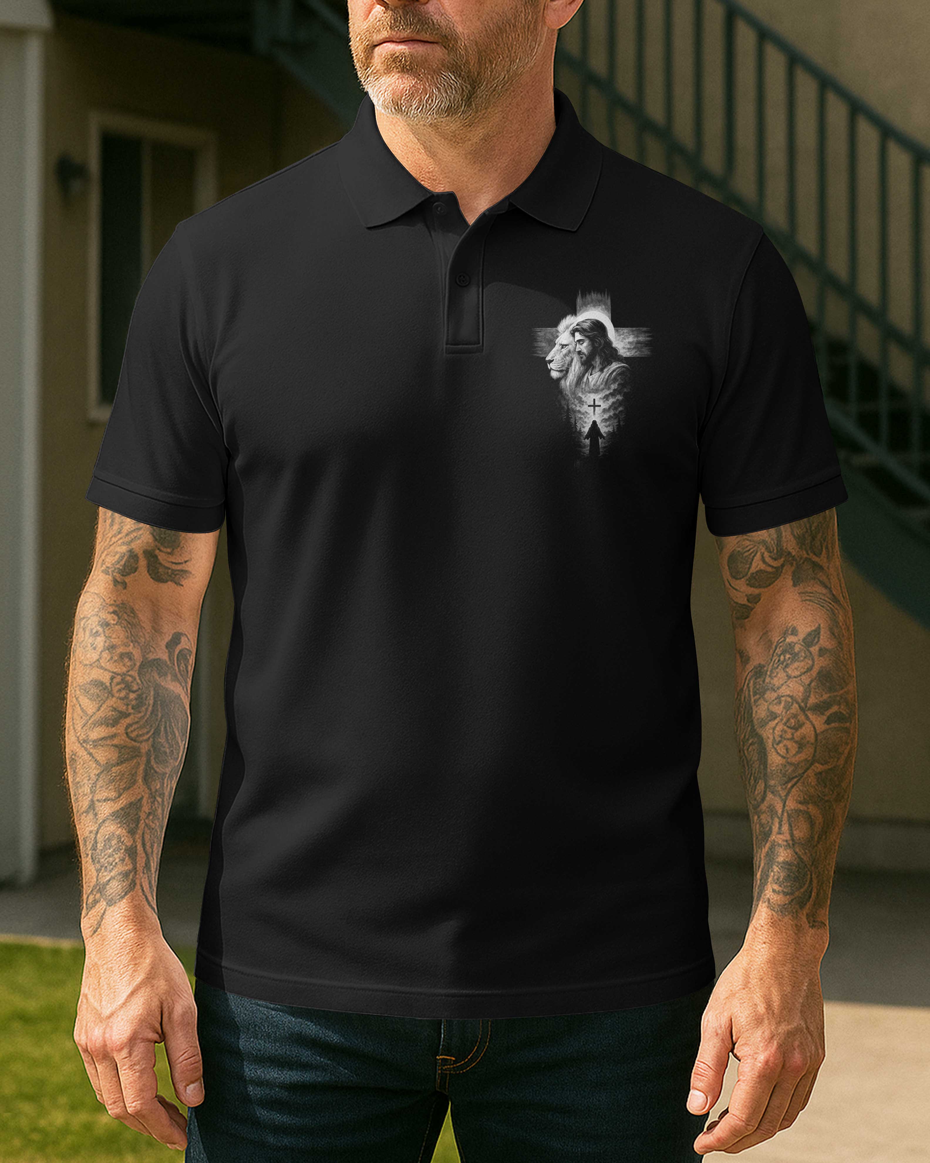 Man Of God Husband Dad Protector Hero Shirt