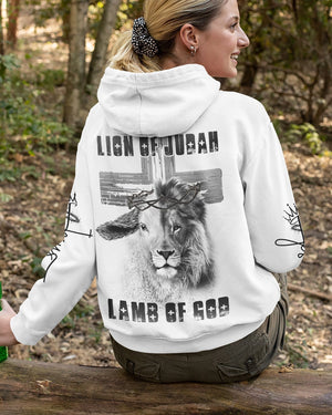 Lion Of Judah Lamb Of God All Over Print Zip Hoodie