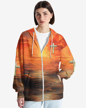 Trust In The Lord All Over Print Zip Hoodie