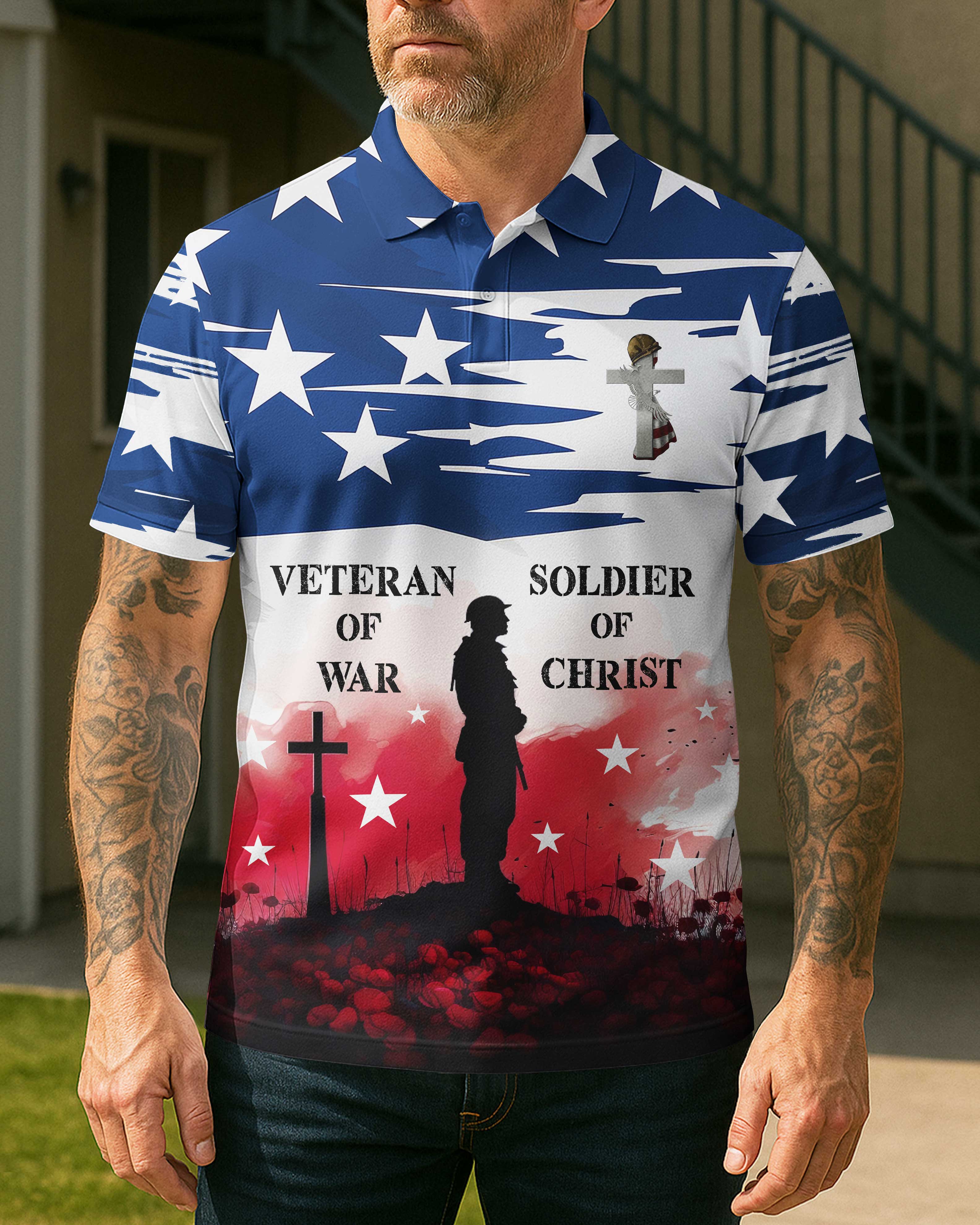 Veteran Of War All Over Print Polo