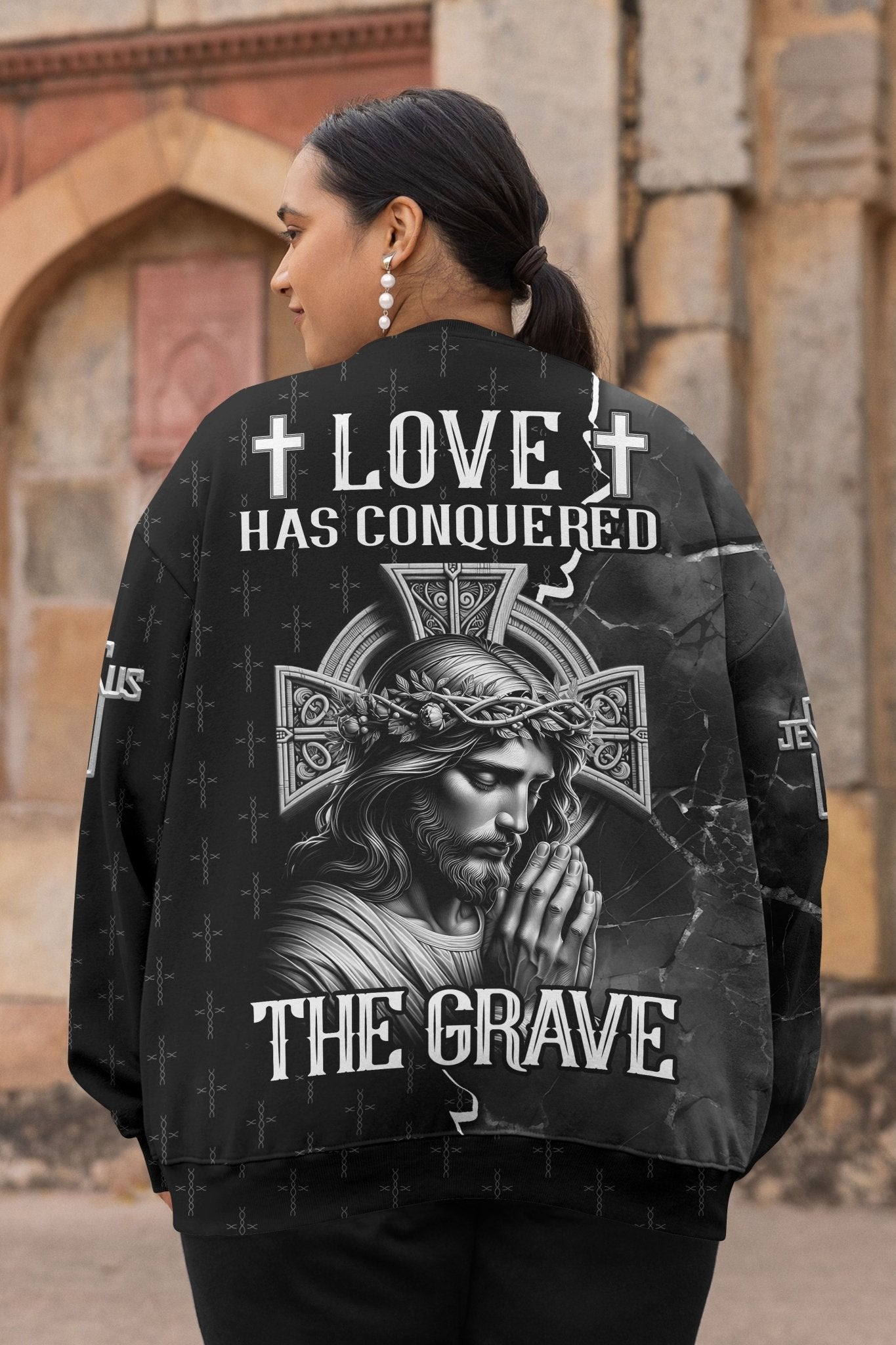 Love Has Conquered The Grave All Over Print Sweater