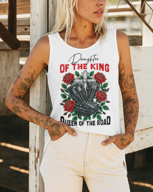 Daughter Of The King Cut Out Wrap Back Tank Top
