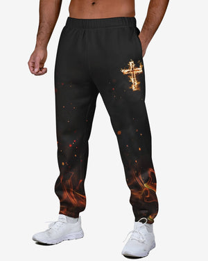 Baptized In Fire Matthew 3:11 All Over Print Jogger Pants