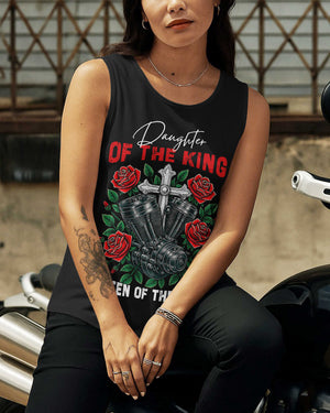 Daughter Of The King Cut Out Wrap Back Tank Top