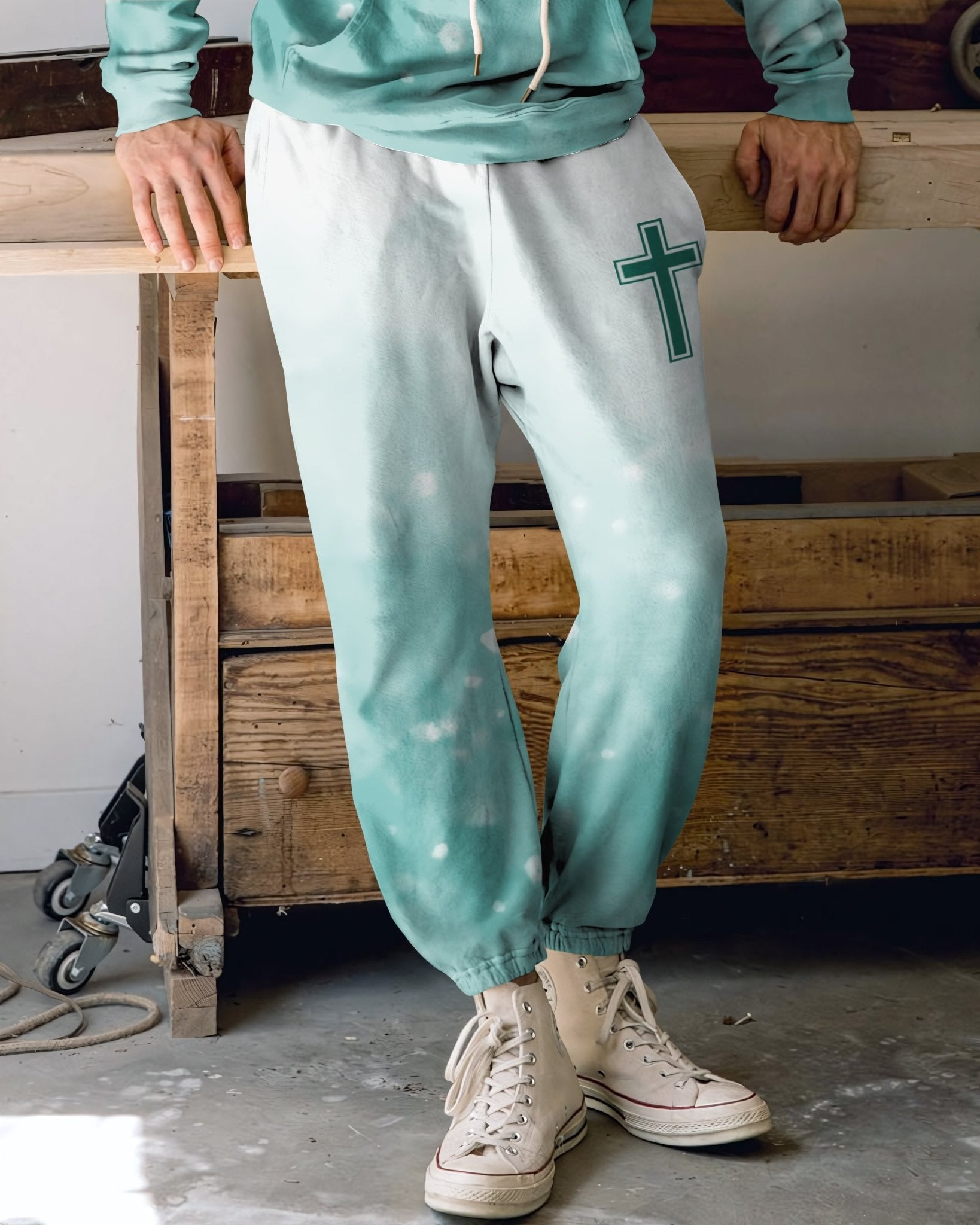 Jesus Is My Living Hope All Over Print Jogger Pants