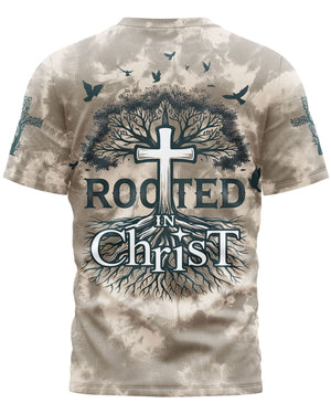 Rooted In Christ All Over Print T-shirt