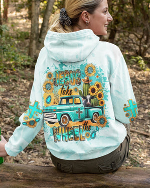 Jesus Take The Wheel All Over Print Hoodie